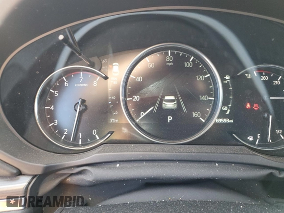 2021 Mazda CX-5 Grand Touring with VIN JM3KFBDM3M1344784, listed as a Copart auction lot 58051445 with 69,593 mi miles and Salvage title. Bid and sale history available at DreamBid. Image 9.