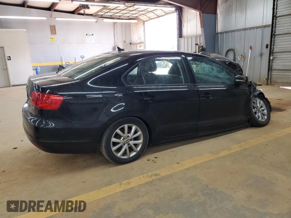 2012 Volkswagen Jetta Sedan SE w/Convenience with VIN 3VWDX7AJ4CM328744, listed as a Copart auction lot 49476365 with 0 mi miles and Salvage Title. Bid and sale history available at carsss.com. Image 3.