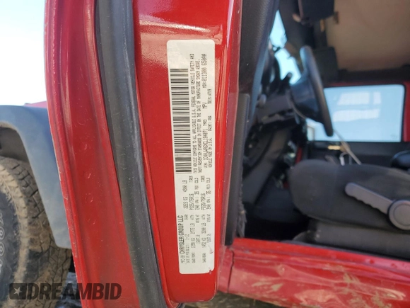 2012 Jeep Wrangler Sport with VIN 1C4AJWAGXCL194071, listed as a Copart auction lot 48008795 with 109,658 mi miles and Salvage title. Bid and sale history available at DreamBid. Image 13.