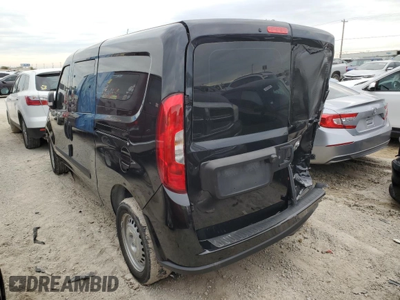 2022 Ram ProMaster City Cargo Tradesman with VIN ZFBHRFAB6N6W69795, listed as a Copart auction lot 66394033 with 10,399 mi miles and . Bid and sale history available at DreamBid. Image 2.