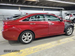 2013 Hyundai Sonata Limited with VIN 5NPEC4AC8DH614803, listed as a Copart auction lot 52021195 with 91,708 mi miles and Salvage Title. Bid and sale history available at DreamBid. Image 3.