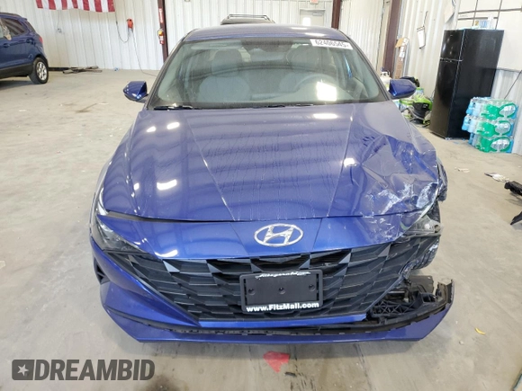 2023 Hyundai Elantra SE with VIN KMHLL4AG9PU594965, listed as a Copart auction lot 62406545 with 21,594 mi miles and Salvage title. Bid and sale history available at DreamBid. Image 5.