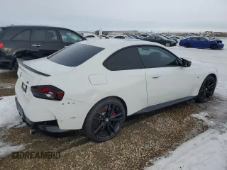 2023 BMW 2 Series 230i xDrive with VIN 3MW33CM01P8D33546, listed as a Copart auction lot 87508845 with 22,704 mi miles and Salvage Title. Bid and sale history available at carsss.com. Image 3.