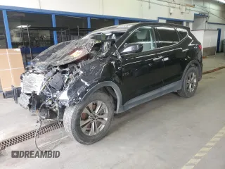 2016 Hyundai Santa Fe z VIN 5XYZT3LB8GG337601, wystawiony jako Copart lot #56130385 z przebiegiem Nie podano mil oraz Szkoda całkowita • Salvage title. Historia ofert i sprzedaży dostępna na DreamBid. Obrazek 1.