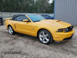 2011 Ford Mustang GT with VIN 1ZVBP8FF5B5165320, listed as a Copart auction lot 80783404 with 91,238 mi miles and Salvage Title. Bid and sale history available at DreamBid. Image 4.