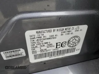 2019 Infiniti Q50 Luxe with VIN JN1EV7AR7KM557600, listed as a Copart auction lot 52033465 with 48,542 mi miles and Salvage title. Bid and sale history available at DreamBid. Image 14.