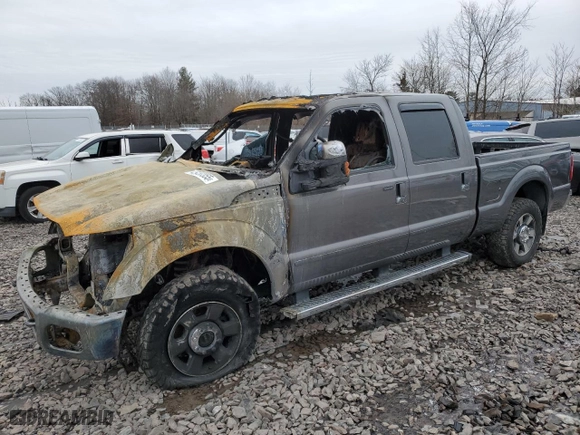 2011 Ford Super Duty F-250 SRW XL with VIN 1FT7W2B64BEA96697, listed as a Copart auction lot 45450355 with 0 mi miles and Salvage Title. Bid and sale history available at carsss.com. Image 1.