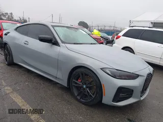 2023 BMW 4 Series 430i with VIN WBA53AP09PCM33735, listed as a IAAI auction lot 41547279 with 28,822 mi miles and . Bid and sale history available at DreamBid. Image 1.