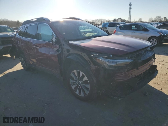 2025 Subaru Outback Touring XT with VIN 4S4BTGPD4S3119829, listed as a Copart auction lot 45090505 with 8,549 mi miles and Salvage Title. Bid and sale history available at carsss.com. Image 4.