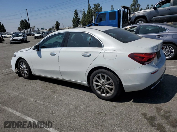 2020 Mercedes-Benz A 220 with VIN W1K3G4EB5LW043959, listed as a Copart auction lot 53447275 with 36,185 mi miles and Salvage Title. Bid and sale history available at DreamBid. Image 2.