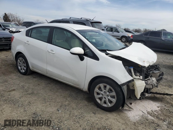 2013 Kia Rio LX with VIN KNADM4A31D6113719, listed as a Copart auction lot 44825165 with 121,443 mi miles and Salvage Title. Bid and sale history available at carsss.com. Image 4.