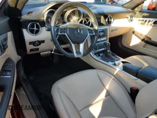 2015 Mercedes-Benz SLK-Class SLK 250 with VIN WDDPK4HA1FF106837, listed as a Copart auction lot 77699714 with 46,475 mi miles and Salvage Title. Bid and sale history available at carsss.com. Image 8.
