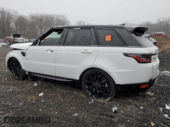 2022 Land Rover Range Rover Sport HSE Silver Edition with VIN SALWR2SU5NA221955, listed as a Copart auction lot 44607745 with 46,881 mi miles and Clean title. Bid and sale history available at DreamBid. Image 2.