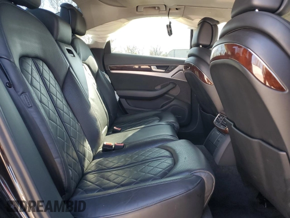 2013 Audi A8 3.0L with VIN WAUAGAFD0DN002546, listed as a Copart auction lot 81145504 with 107,079 mi miles and Salvage title. Bid and sale history available at DreamBid. Image 11.