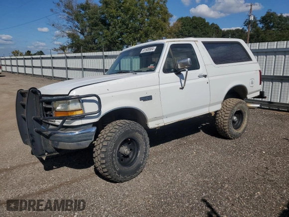 1992 Ford Bronco XL with VIN 1FMEU15N8NLA71761, listed as a Copart auction lot 61508904 with 181,426 mi miles and Clean Title. Bid and sale history available at DreamBid. Image 1.