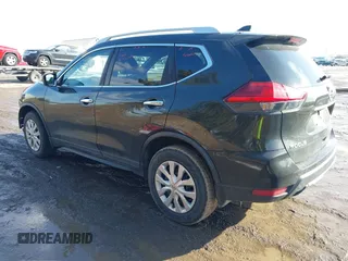 2017 Nissan Rogue SV with VIN KNMAT2MVXHP518360, listed as a IAAI auction lot 41618016 with 140,684 mi miles and . Bid and sale history available at carsss.com. Image 3.