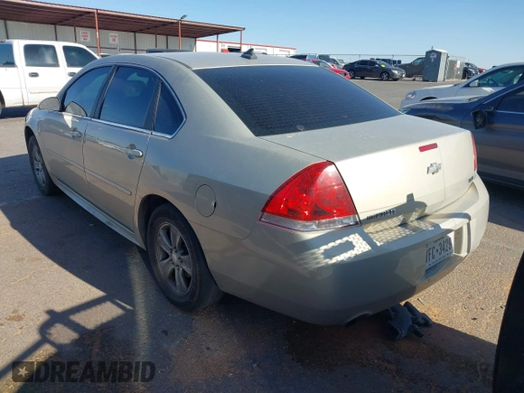 2012 Chevrolet Impala LS Fleet with VIN 2G1WF5E31C1282093, listed as a IAAI auction lot 42317243 with 105,689 mi miles and . Bid and sale history available at DreamBid. Image 3.