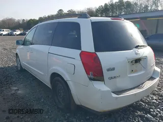 2004 Nissan Quest S with VIN 5N1BV28U84N345665, listed as a IAAI auction lot 41661482 with Not Provided miles. Bid and sale history available at carsss.com. Image 3.