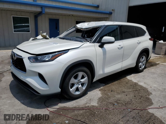 2020 Toyota Highlander L with VIN 5TDCZRAH2LS029755, listed as a Copart auction lot 57993075 with 68,511 mi miles and Non repairable. Bid and sale history available at DreamBid. Image 1.