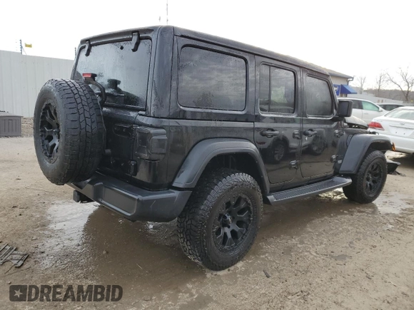 2021 Jeep Wrangler Unlimited Willys with VIN 1C4HJXDM6MW823301, listed as a Copart auction lot 43021265 with 59,707 mi miles and Salvage Title. Bid and sale history available at DreamBid. Image 3.