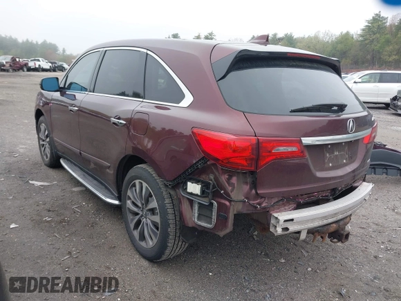2014 Acura MDX Technology z VIN 5FRYD4H46EB015552, wystawiony jako IAAI lot #42173033 z przebiegiem 151 562 mil mil oraz . Historia ofert i sprzedaży dostępna na DreamBid. Obrazek 3.