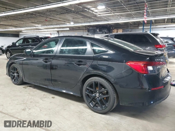 2022 Honda Civic Sedan Sport with VIN 2HGFE2F58NH581651, listed as a Copart auction lot 47487765 with 31,904 mi miles and Salvage Title. Bid and sale history available at carsss.com. Image 2.