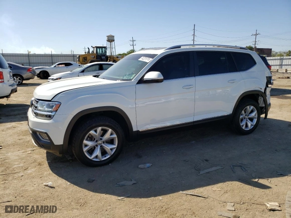 2018 Volkswagen Atlas 3.6L V6 SEL with VIN 1V2MR2CA1JC554931, listed as a Copart auction lot 74221374 with 71,980 mi miles and Salvage Title. Bid and sale history available at carsss.com. Image 1.