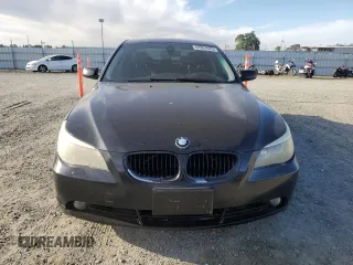 2005 BMW 5 Series 545i with VIN WBANB33565CN65980, listed as a Copart auction lot 52961975 with 143,772 mi miles and Salvage Title. Bid and sale history available at carsss.com. Image 5.