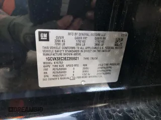2014 Chevrolet Silverado 1500 LTZ with VIN 1GCVKSEC3EZ269921, listed as a Copart auction lot 84896084 with 136,671 mi miles and Salvage Title. Bid and sale history available at DreamBid. Image 12.