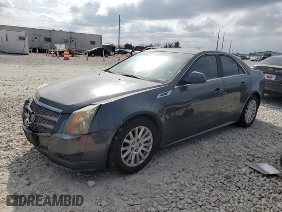 2010 Cadillac CTS Luxury with VIN 1G6DE5EG7A0124096, listed as a Copart auction lot 43577815 with 112,056 mi miles and Salvage Title. Bid and sale history available at carsss.com. Image 1.