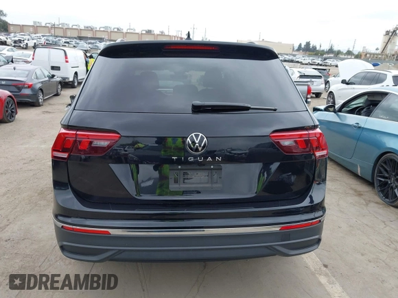 2024 Volkswagen Tiguan S with VIN 3VVRB7AX1RM175360, listed as a IAAI auction lot 42196560 with 5,133 mi miles and . Bid and sale history available at DreamBid. Image 16.