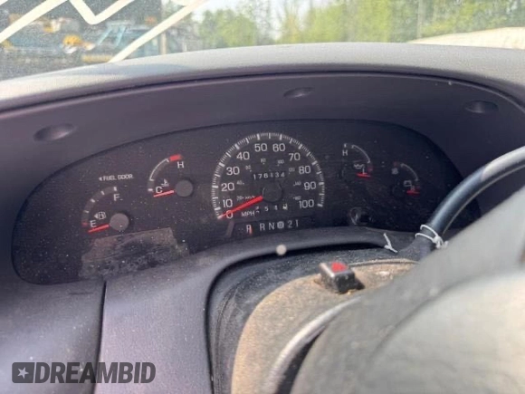 1998 Ford F-150 with VIN 1FTZF1824WNB36564, listed as a Copart auction lot 61681655 with 176,134 mi miles and Clean title. Bid and sale history available at DreamBid. Image 8.