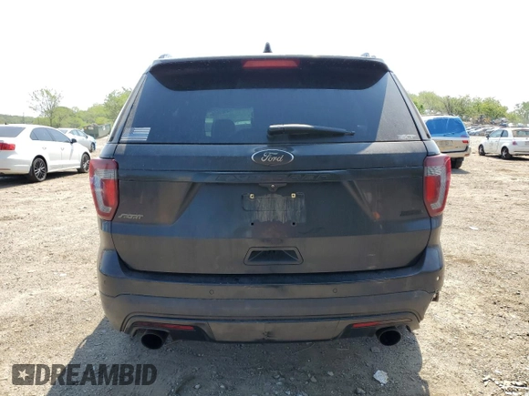 2017 Ford Explorer Sport with VIN 1FM5K8GT4HGB28223, listed as a Copart auction lot 54969555 with 122,082 mi miles and Clean Title. Bid and sale history available at DreamBid. Image 6.