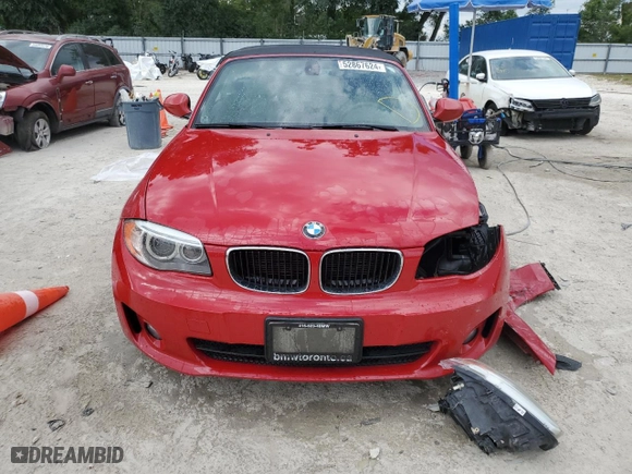 2012 BMW 1 Series 128i with VIN WBAUL7C52CVE87329, listed as a Copart auction lot 52867624 with 91,237 mi miles and Salvage Title. Bid and sale history available at carsss.com. Image 5.