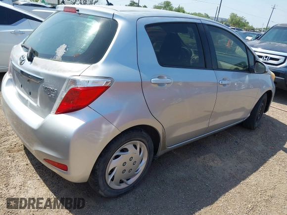 2013 Toyota Yaris L with VIN JTDKTUD3XDD543236, listed as a IAAI auction lot 42084719 with Not Provided miles. Bid and sale history available at carsss.com. Image 4.