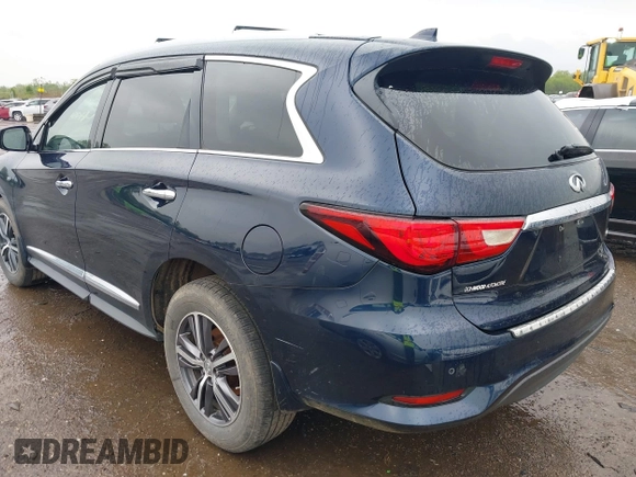 2017 Infiniti QX60 with VIN 5N1DL0MM4HC546246, listed as a IAAI auction lot 41859574 with 129,066 mi miles and . Bid and sale history available at DreamBid. Image 3.