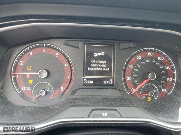 2021 Volkswagen Jetta S with VIN 3VWC57BU5MM016704, listed as a Copart auction lot 49745445 with 72,748 mi miles and Salvage Title. Bid and sale history available at carsss.com. Image 9.
