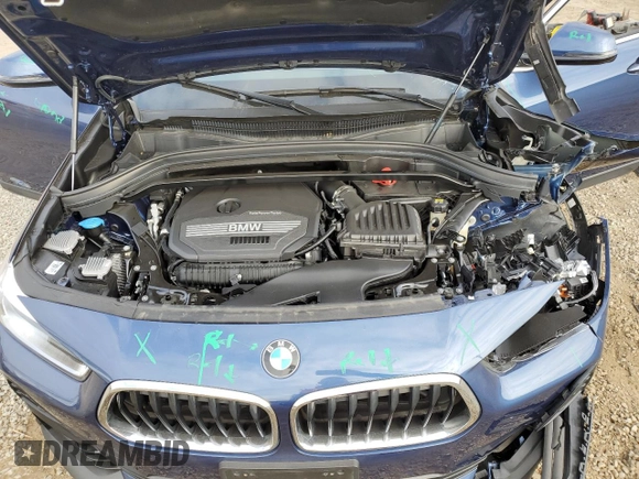 2022 BMW X2 sDrive28i with VIN WBXYH9C08N5T69987, listed as a Copart auction lot 71108184 with 44,169 mi miles and Salvage Title. Bid and sale history available at carsss.com. Image 12.