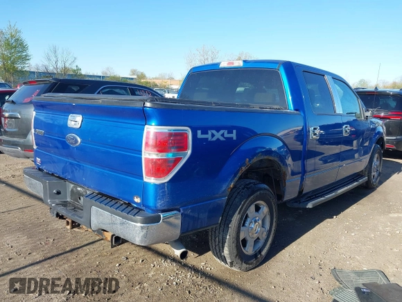 2009 Ford F-150 XL with VIN 1FTPW14V59KC52255, listed as a IAAI auction lot 42123114 with 190,641 mi miles and . Bid and sale history available at DreamBid. Image 4.