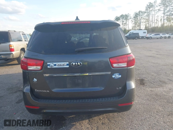 2016 Kia Sedona LX with VIN KNDMB5C10G6084583, listed as a IAAI auction lot 41744644 with 1 mi miles. Bid and sale history available at carsss.com. Image 15.