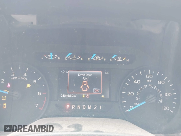 2017 Ford F-150 XL with VIN 1FTMF1EP2HKD58714, listed as a IAAI auction lot 42348983 with 80,468 mi miles and . Bid and sale history available at DreamBid. Image 7.