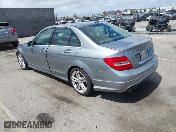 2013 Mercedes-Benz C-Class C 250 Sport with VIN WDDGF4HBXDA791251, listed as a IAAI auction lot 41917045 with 154,014 mi miles. Bid and sale history available at carsss.com. Image 3.