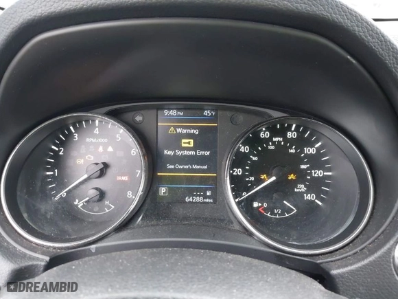 2019 Nissan Rogue SV with VIN KNMAT2MV0KP535112, listed as a IAAI auction lot 41186251 with 64288 miles. Bid and sale history available at carsss.com. Image 7.