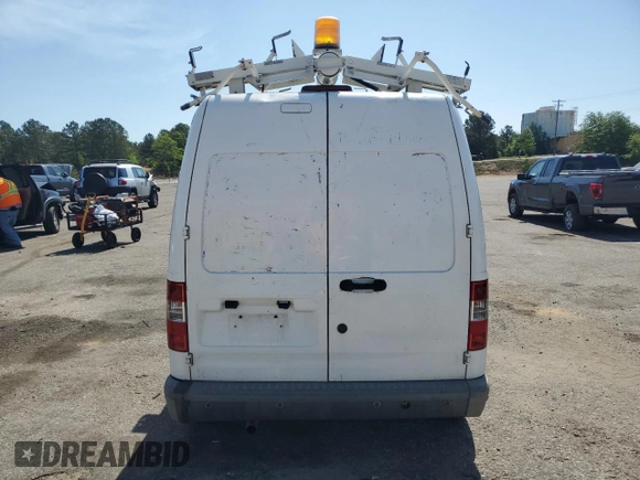 2011 Ford Transit Connect XL with VIN NM0LS7AN6BT063791, listed as a Copart auction lot 54600735 with 192,491 mi miles and Salvage title. Bid and sale history available at DreamBid. Image 6.