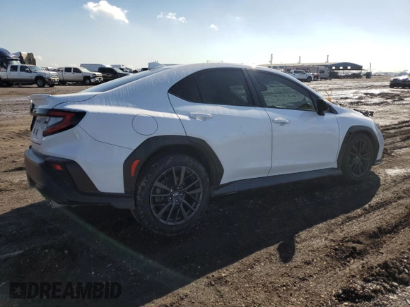 2022 Subaru WRX Premium with VIN JF1VBAF67N9006789, listed as a Copart auction lot 46654315 with 43,049 mi miles and Salvage Title. Bid and sale history available at DreamBid. Image 3.