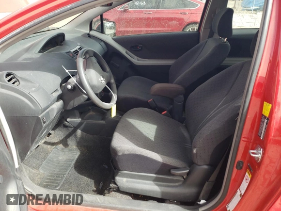 2010 Toyota Yaris with VIN JTDJT4K31A5283071, listed as a Copart auction lot 47539505 with 41,946 mi miles and Salvage Title. Bid and sale history available at DreamBid. Image 7.