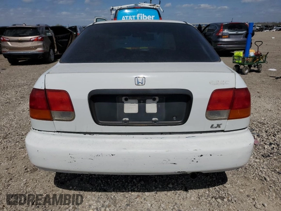 1997 Honda Civic LX with VIN 1HGEJ6672VL028626, listed as a Copart auction lot 44338115 with 120,199 mi miles and Salvage Title. Bid and sale history available at carsss.com. Image 6.