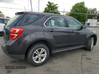 2016 Chevrolet Equinox LS with VIN 2GNALBEK9G6356201, listed as a Copart auction lot 54796545 with 163,020 mi miles and Clean Title. Bid and sale history available at DreamBid. Image 3.