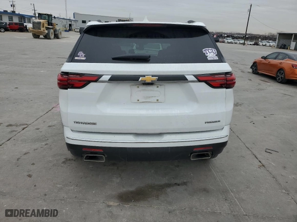 2023 Chevrolet Traverse Premier with VIN 1GNERKKW0PJ222221, listed as a Copart auction lot 43005525 with 51,637 mi miles and Salvage Title. Bid and sale history available at carsss.com. Image 6.