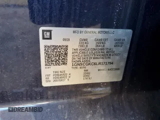 2020 Chevrolet Suburban LS with VIN 1GNSCGKC6LR171794, listed as a Copart auction lot 88450595 with 115,501 mi miles and Salvage title. Bid and sale history available at DreamBid. Image 12.